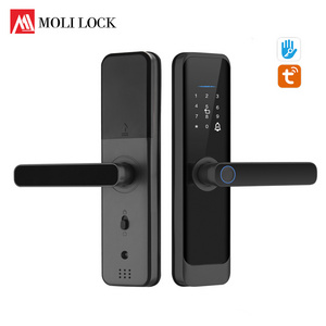 New Design Fully Automatic Intelligent Card Key Code Digital Door Lock Wireless Tuya App Home Gate Lock