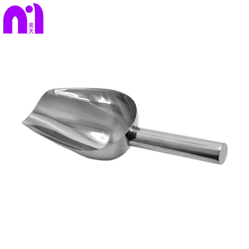 Stainless Steel Modern Style Ice Scoop and Shovel Simple Cocktail Picks for Bartending Home Bar Party Tools