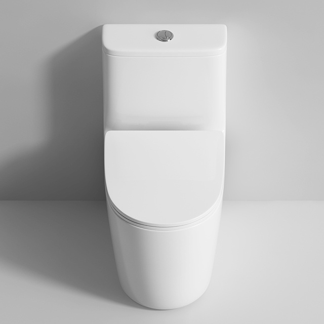 New Design White Floor Mounted Ceramic WC Dual Flush Bathroom Sanitary Ware One Piece Toilet