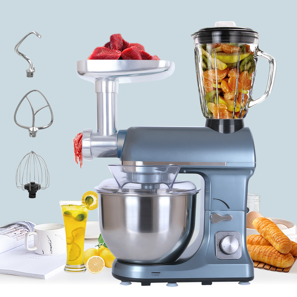 6 IN 1 880w 1200w 1500w baking batidoras para pasteleria food processor chef machine mixeur de cuisine cake mixer