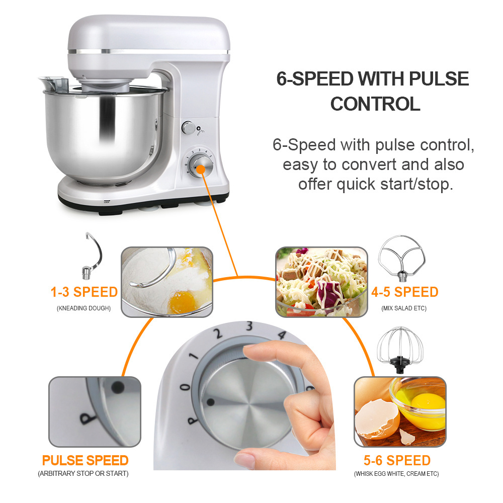 commercial stand mixer bakery cake mix dough mixer spare parts machine with bowl