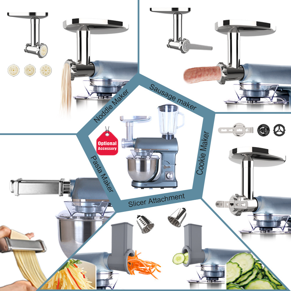 6 IN 1 880w 1200w 1500w baking batidoras para pasteleria food processor chef machine mixeur de cuisine cake mixer