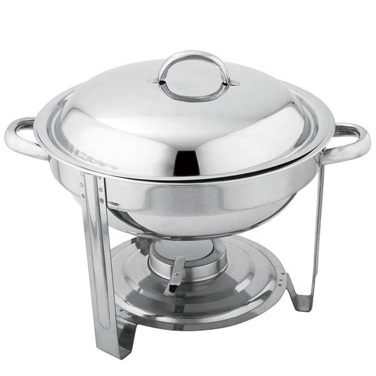 Most Popular Stainless Steel 3.5L Round Chafing Dish Food Warmer For Hotel