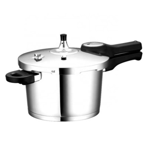 Stainless Steel Safe V-shape Pressure Cooker with small capacity 3.2L and Push Button for Kincthenware Cooking