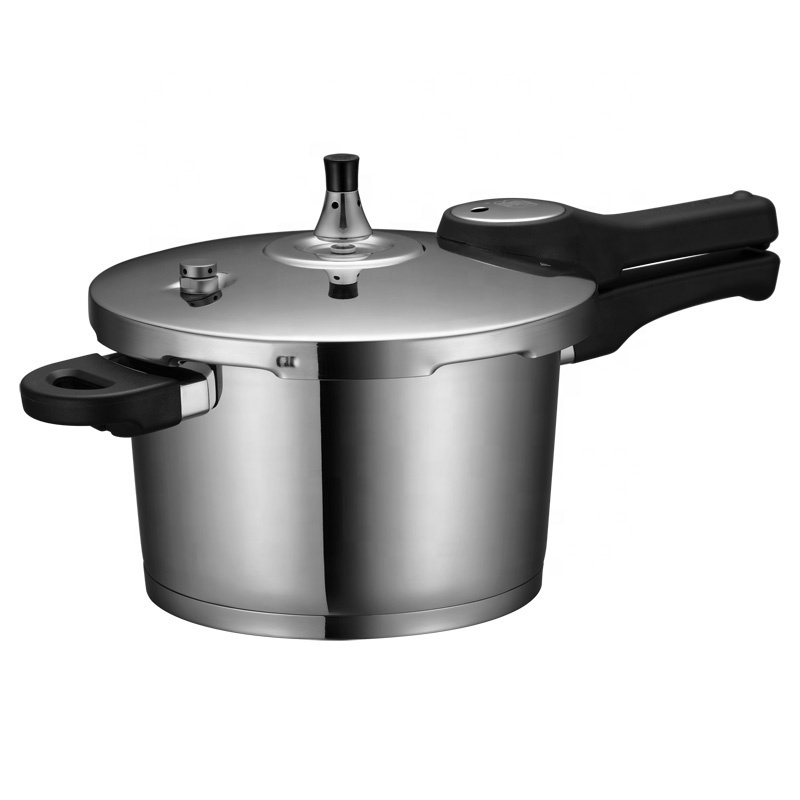 Stainless Steel Safe V-shape Pressure Cooker with small capacity 3.2L and Push Button for Kincthenware Cooking