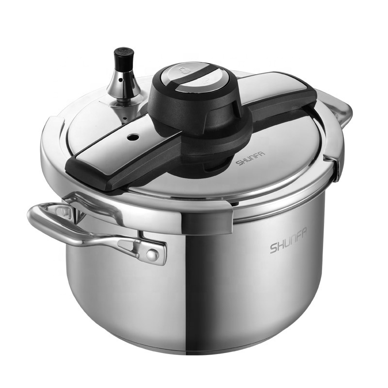 Promote Chafer quip Stainless Steel 201 Safe Pressure Cooker with high quality Push Button for kitchen hotel restaurant supply