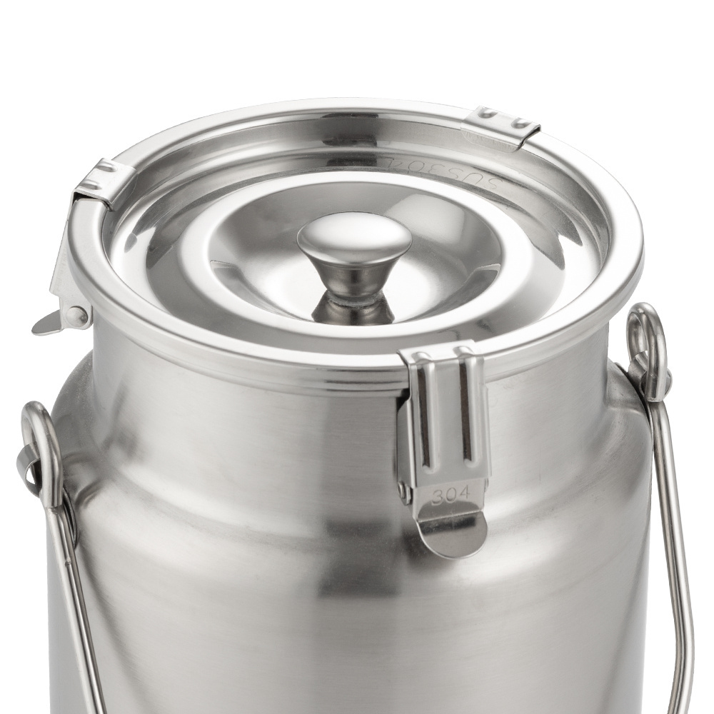 Muxing Outdoor Portable 3/5/10 Litre 201&304 Stainless Steel Water Milk Tea Barrel & Bucket With Seal Lid