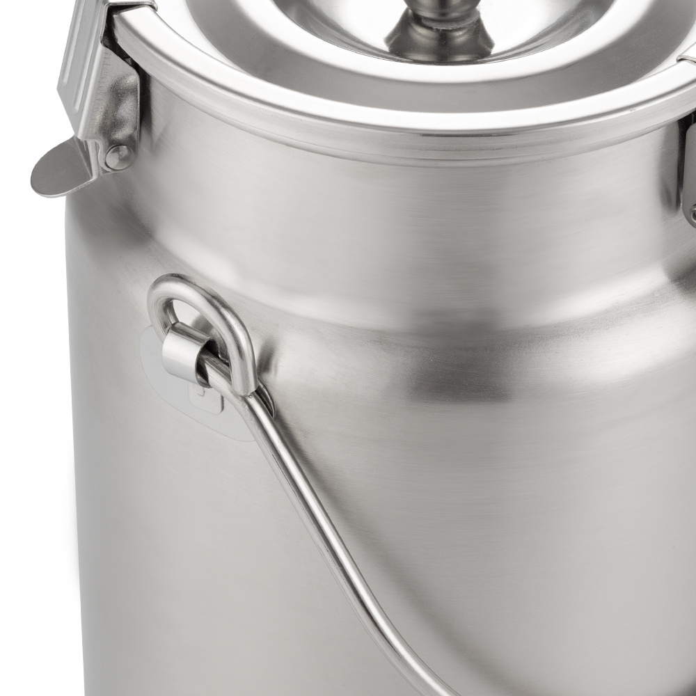 Muxing Outdoor Portable 3/5/10 Litre 201&304 Stainless Steel Water Milk Tea Barrel & Bucket With Seal Lid