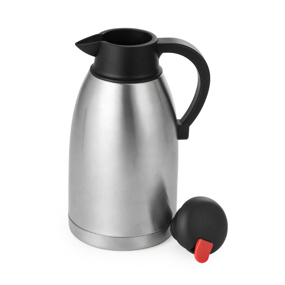 Wholesale Modern 1.5 & 2 Litre Double Walled Stainless Steel Coffee Tea Airpots Dispenser Eagle Vacuum Flask Thermos Jug Pot