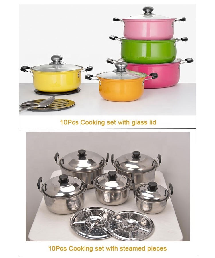 Stainless Steel Cookware 16/18/20/24cm Cookingware Sets Casserole Kitchenware Ollas Cookware Sets Cooking Pot Set