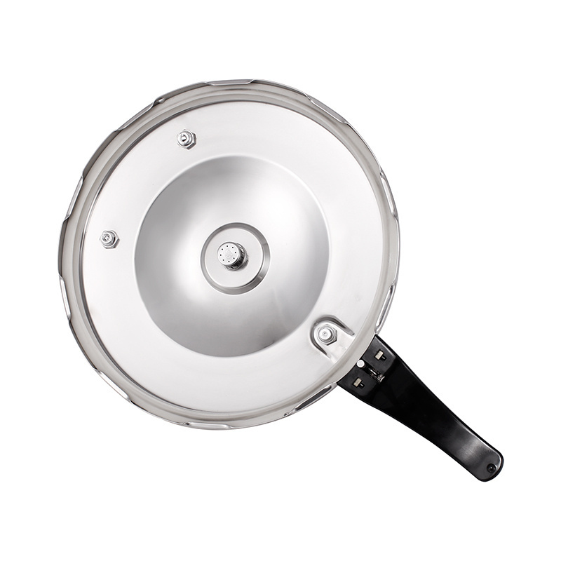 High Quality and Sustainable 201/304 Stainless Steel Middle Pressure Frying Pan with Glass Lid for Hotel, Restaurant or Home