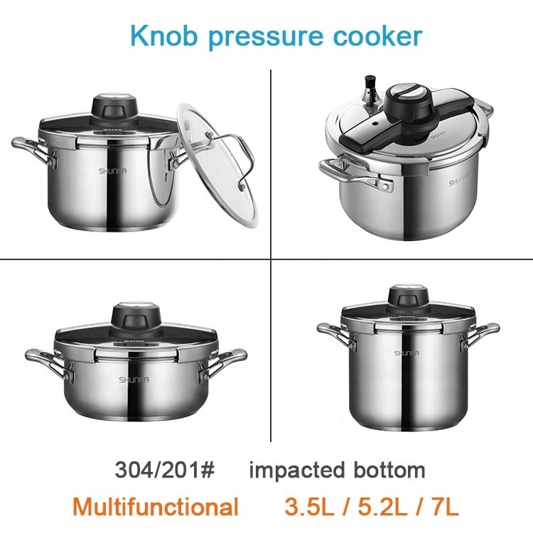 Wholesale Oem Private Label Kitchen Multi Function Pressure Pot Stainless Steel Gas Industrial Pressure Cooker