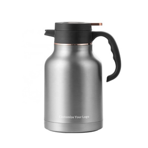 Home Office Stainless Steel Hot Vacuum Water Coffee Pot Double Wall Insulated Air Jug Coffee Tea Thermos Kettle