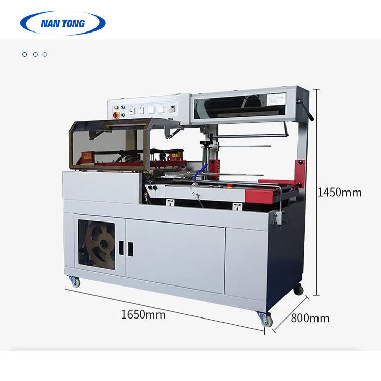 4525 Jet Heat Shrinking Machine + 450L Sealing and Cutting Machine Advanced Wrapping Heat Shrink Film Packing Machine