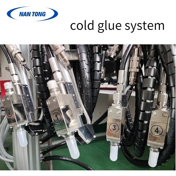 Folding Carton Spray Gluing System cold glue spray gun cold glue application system