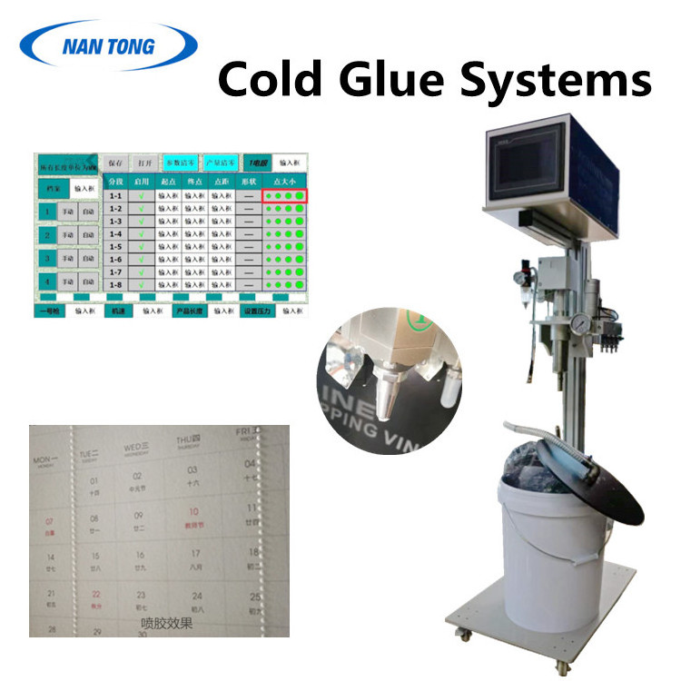 Cold Glue Systems Glue spraying system Gluing system for folder gluer 2 spray guns