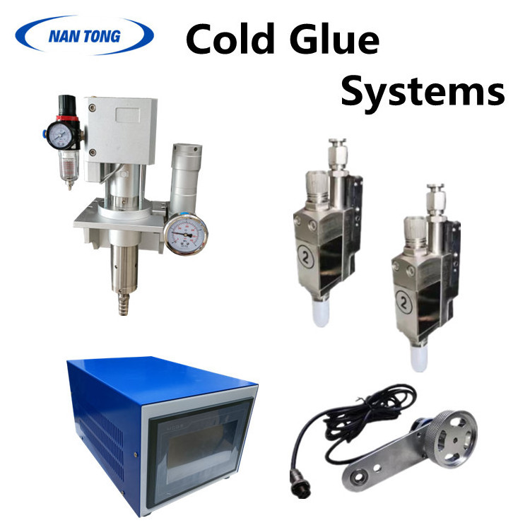 Cold Glue Systems Glue spraying system Gluing system for folder gluer 2 spray guns