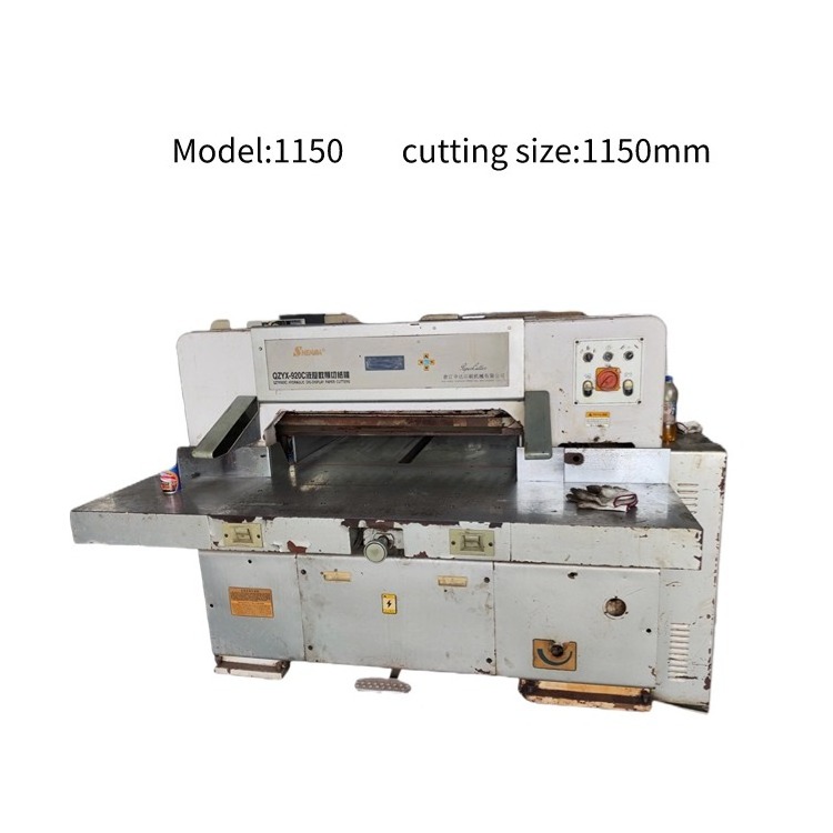 Used automatic paper cutter 920mm/1150mm Electric paper cutter