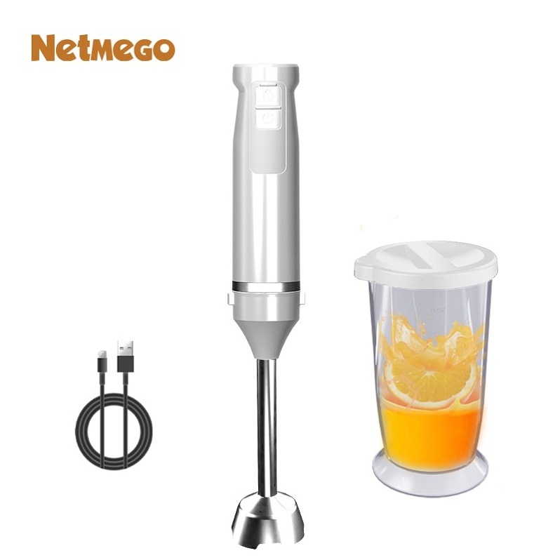 Hot Sale Food Chopper Processor Cordless USB Mini Electric Hand Blender 200w Handheld Small Juicer Machine