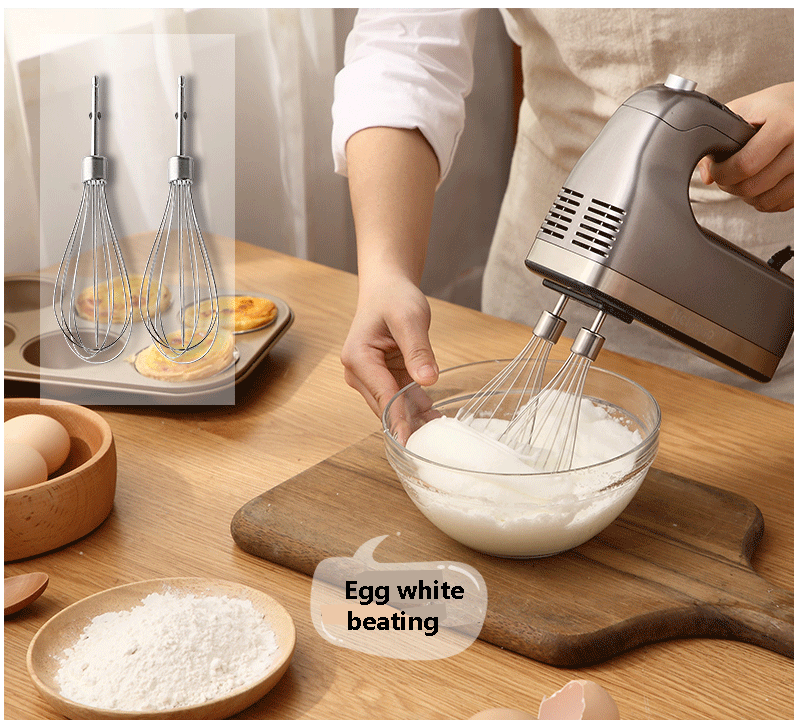 9-Speed Electric Hand Mixer Food Grinder Flour Mixture Cake Maker Machine Dough Whiskers Bread Beater Electric Hand Blender