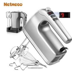 9-Speed Electric Hand Mixer Food Grinder Flour Mixture Cake Maker Machine Dough Whiskers Bread Beater Electric Hand Blender