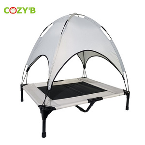 Pet Bed Cat Bed Dog Bed Indoor and Outdoor travel cot for pet with canopy L