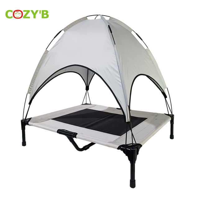 Pet Bed Cat Bed Dog Bed Indoor and Outdoor travel cot for pet with canopy L