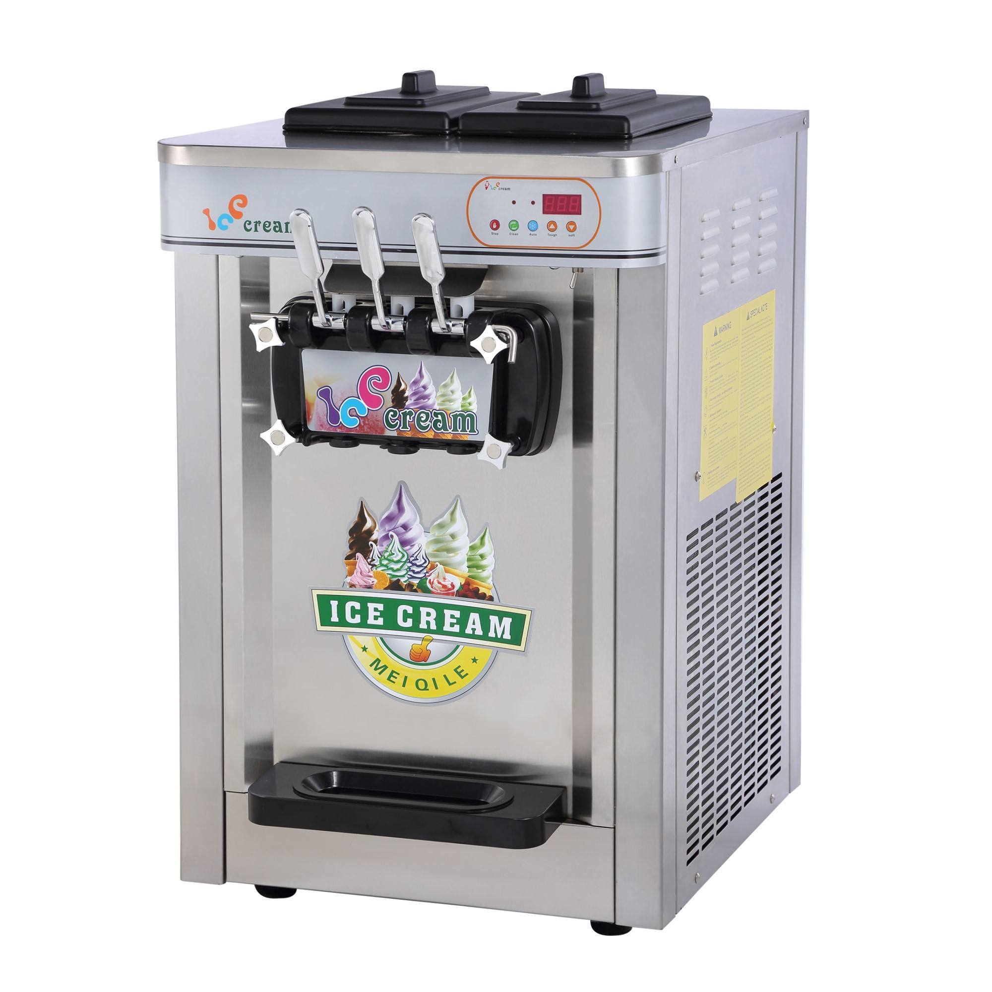 Softserve Ice Cream Machine Domestic Ice Cream Machine Electrique Ice Cream Maker Machine on Wheels