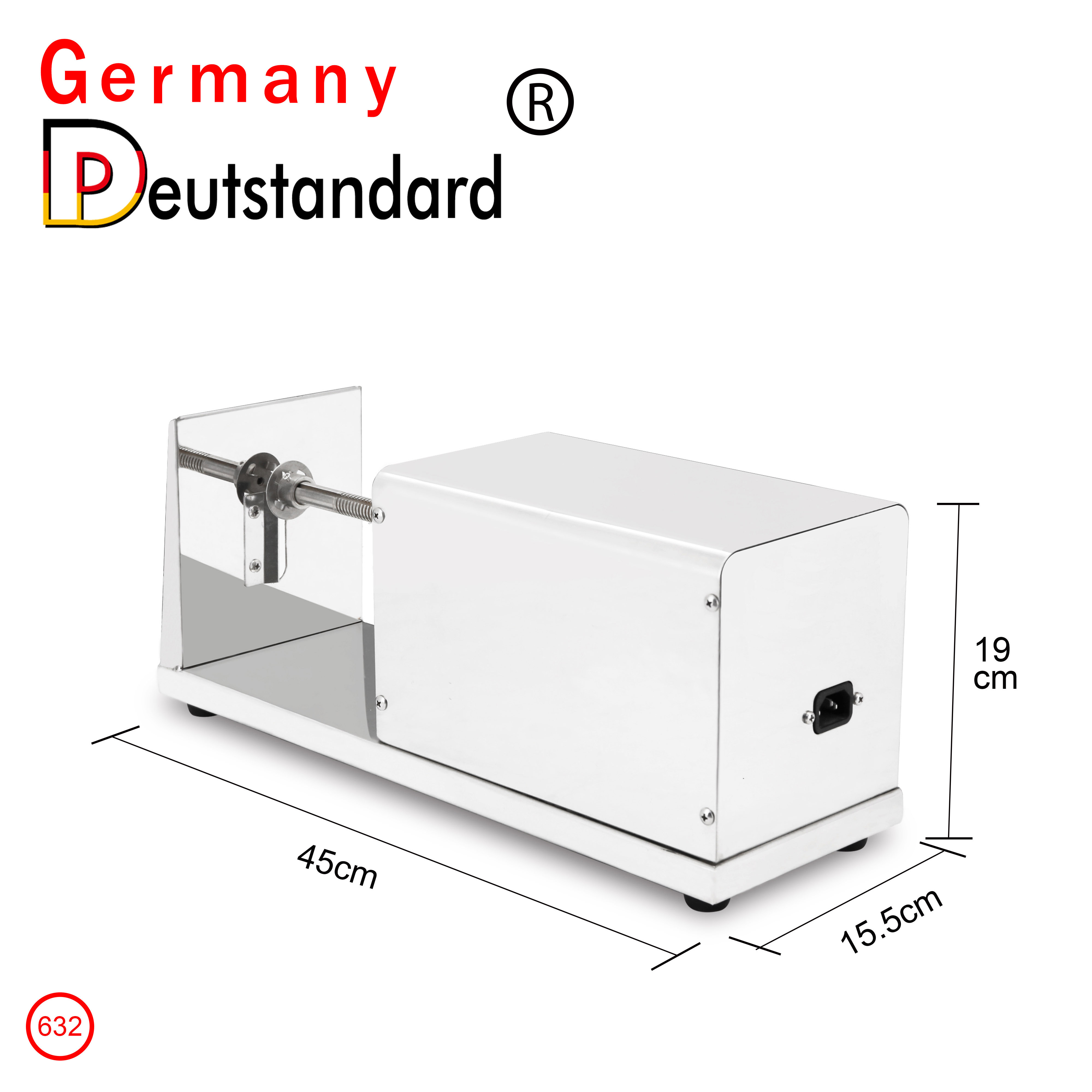 German Deutstandard electric  potato cutter/potato chips making machine/potato slicer for sale