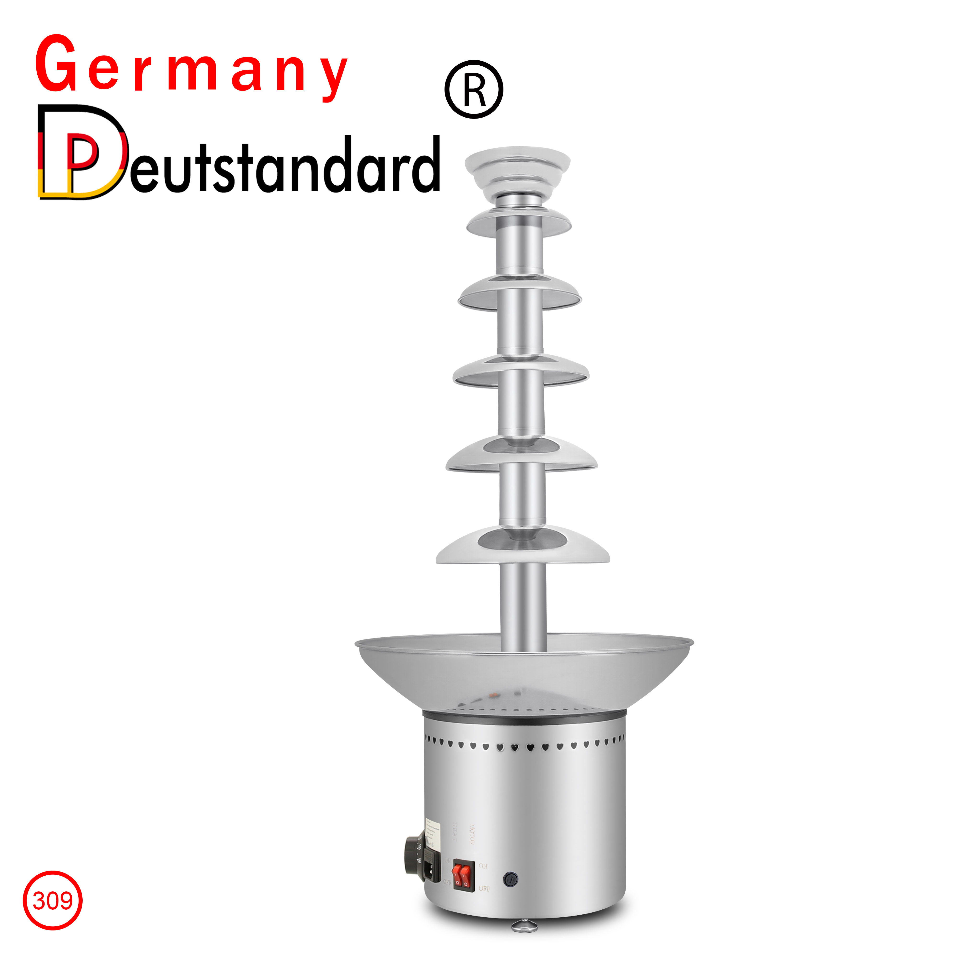 Hotel Catering Equipment 4/5/6/7 Tier Electric Large 6 Tier Chocolate Fountain /