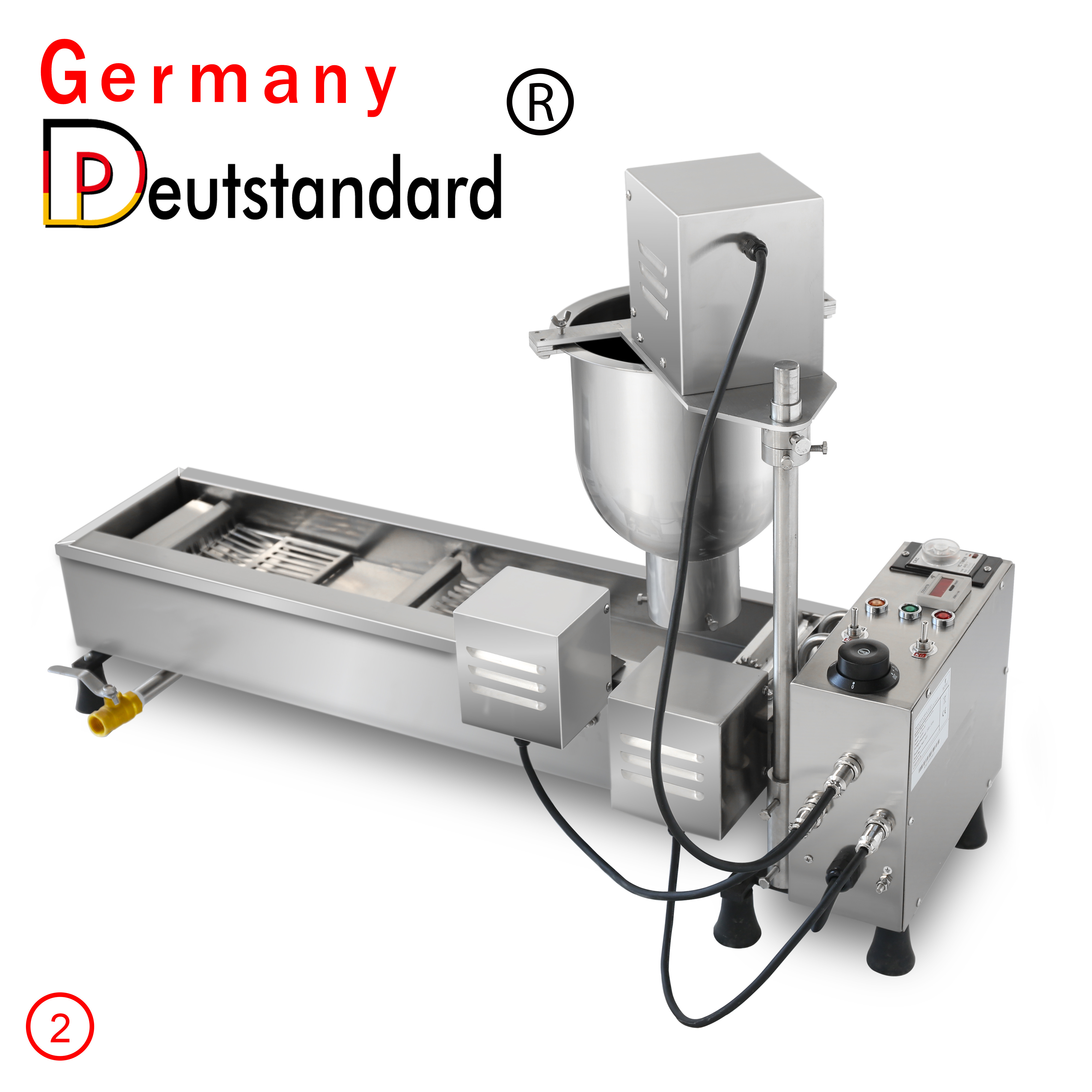 Germany Deutstandard NP-2 Mini Donut Maker Commercial 304 Stainless Steel 3 Sizes Donut Moulds Full-Automatic Doughnut Maker