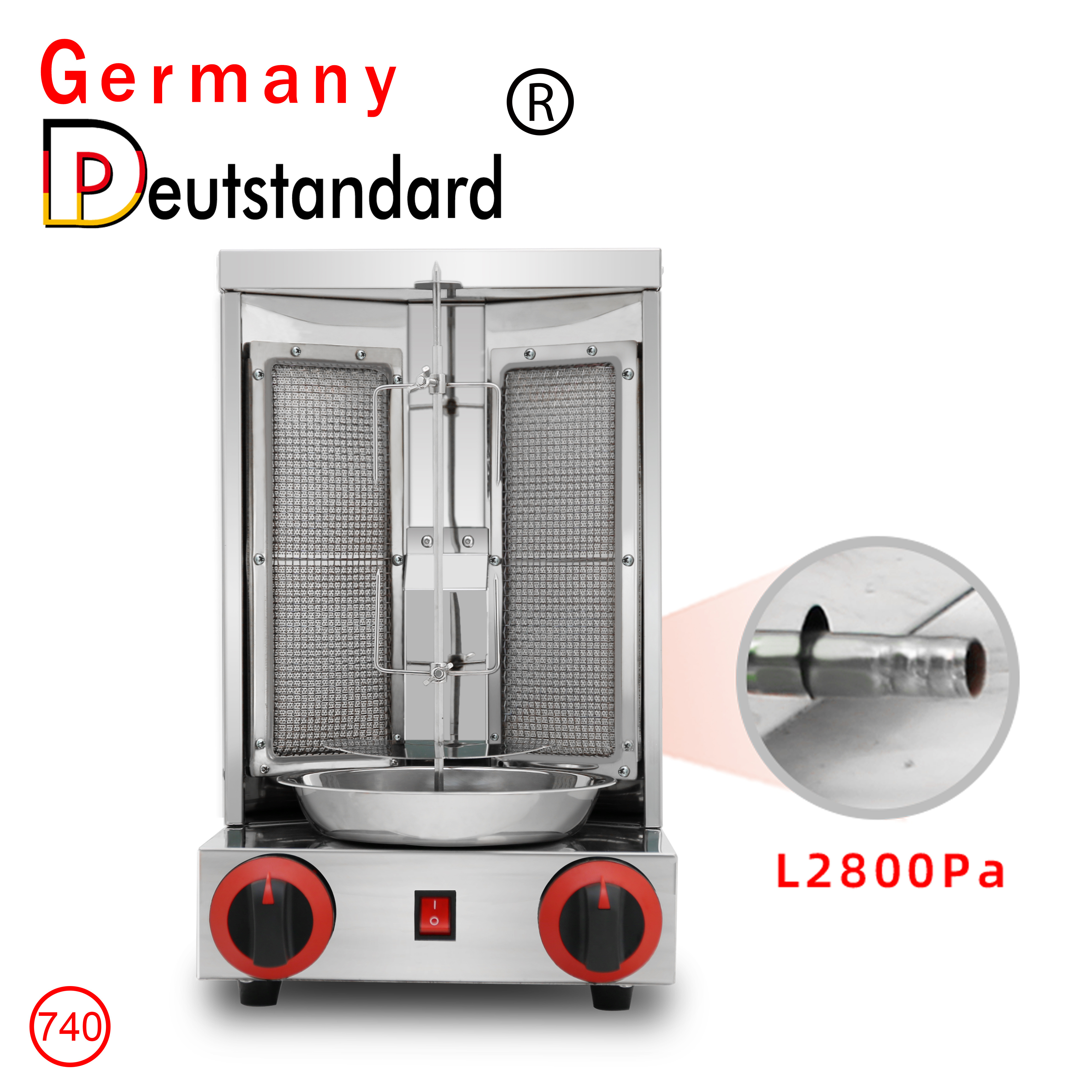 Rotating Gas Doner Kebab Machine Chicken Shawarma Grill Machine for Sale Gyro Machine for Restaurant 9KG 12.5KG