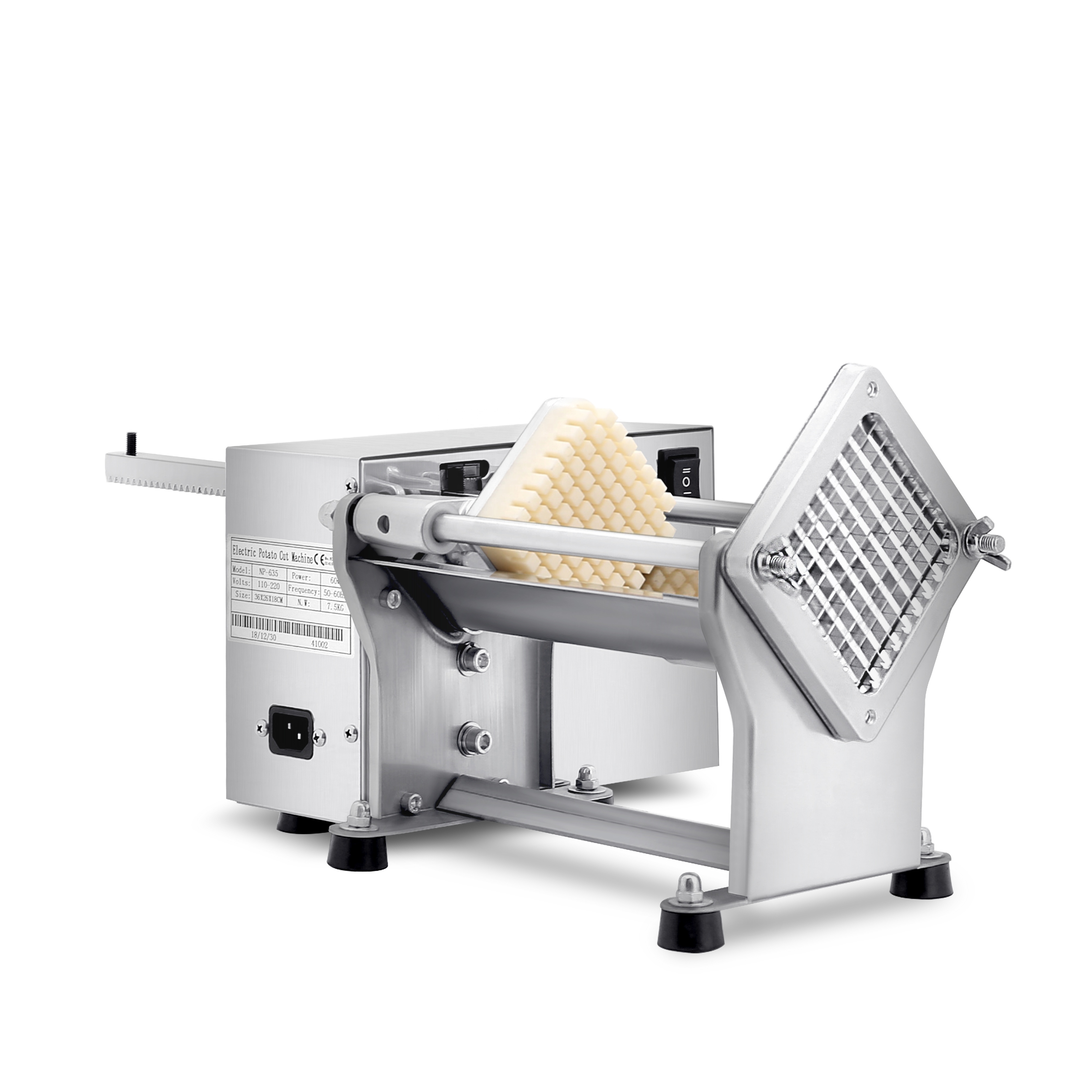 electric vegetable cutter potato cutter machine with 3 knife