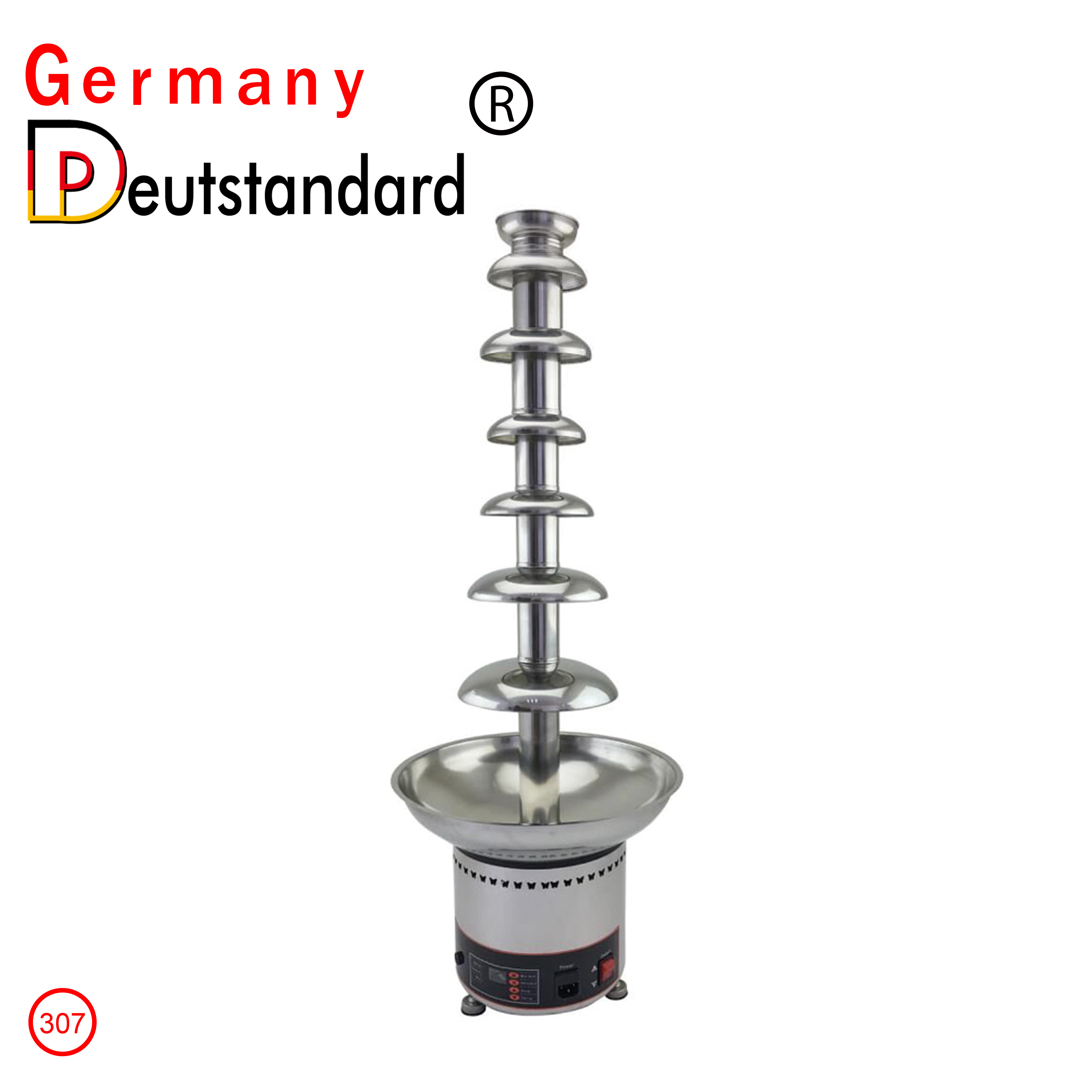 Germany Deutstandard Electric 7 Tier Chocolate Fountain Melting Waterfall Machine