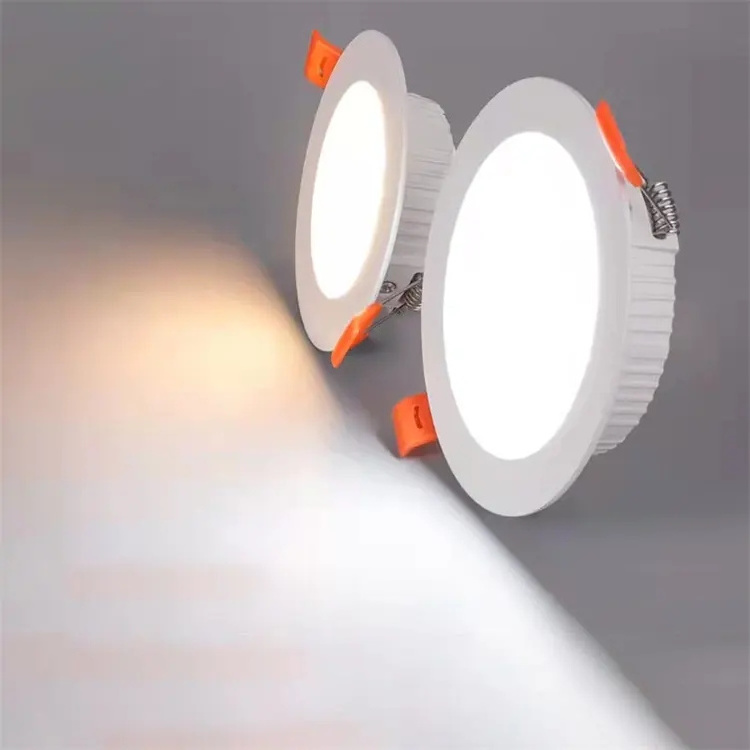 4 6 8 inch LED Round Down Light 5W 9W 12W 18W 24W Slim Recessed Spotlight Dimmable Panel LED Downlight