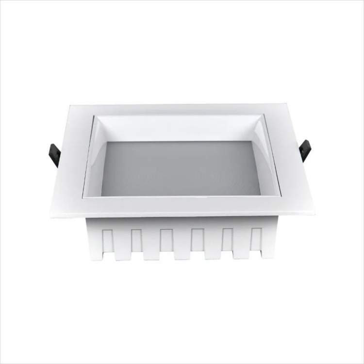 8'' Square 5CCT Ultra Thin LED Recessed Lighting with Junction Box 5 Color Selectable Dimmable Canless Wafer Slim Panel Lights