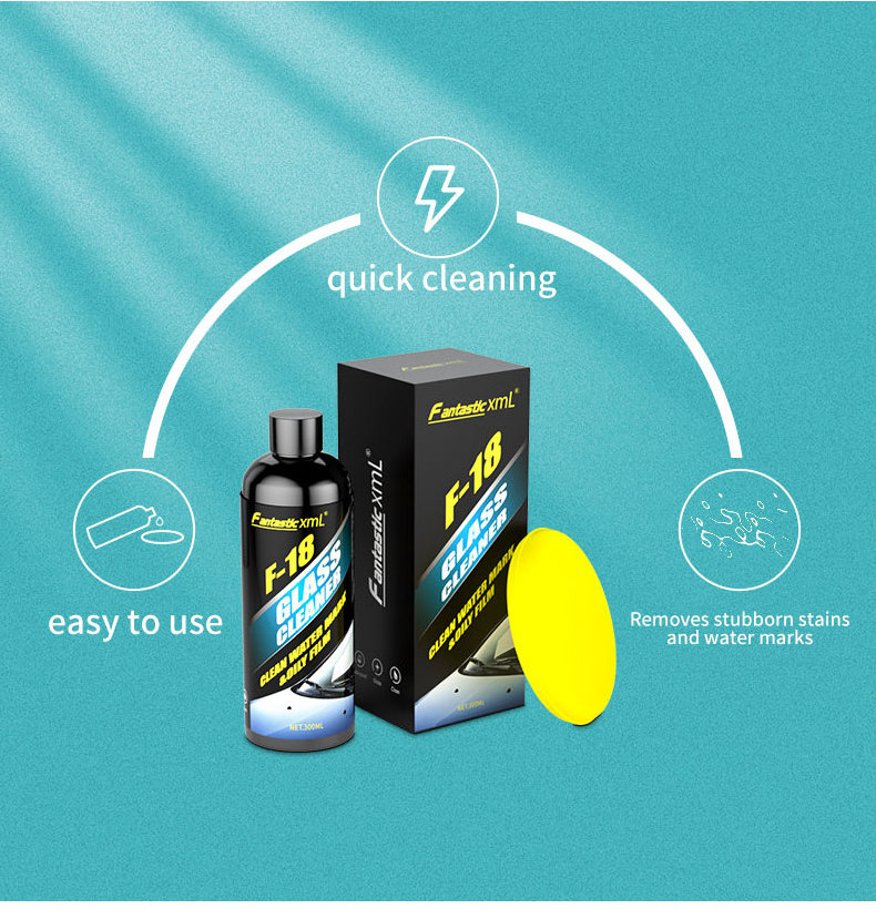 Car Care Glass Cleaner Oil Film Cleaning Water Mark Stain Remover