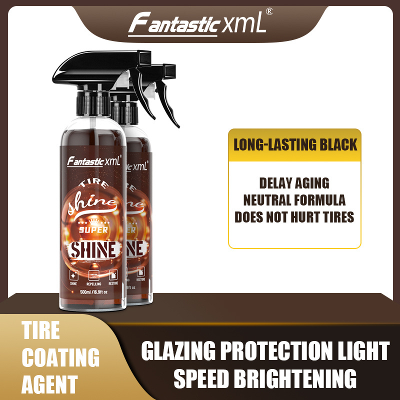 Fantastic xml Tyre Shine Tire cleaner spray for car washing high shine gloss car care coating shine cleaner spray