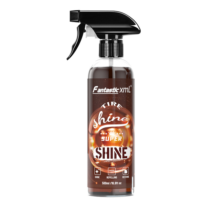 Hot Sale Safe Formula car wash equipmentBest Tire Shine Polish Spray Black silicone tire shine spray