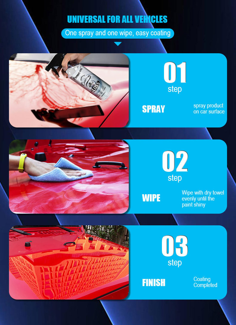 Nano Ceramic Coating High Gloss Car Paint Spray Graphene Coating