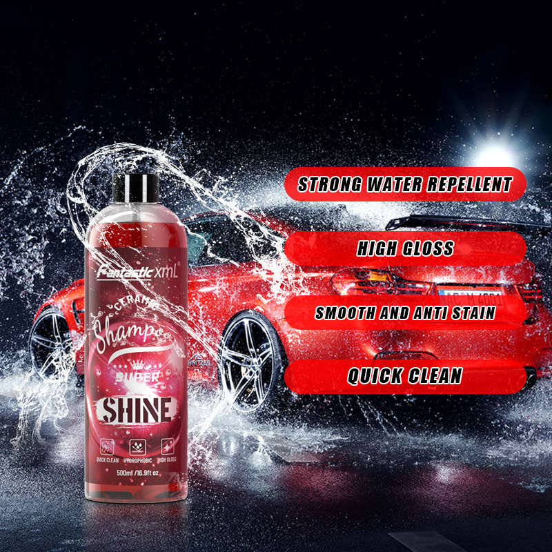 Fantastix XML SiO2 Hybrid Wash Soap High Foam Colorful Wash Shampoo with Wax Car Detailing 500ML