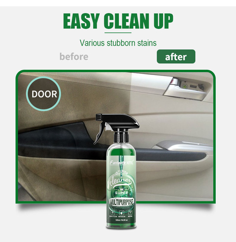 Multi-purpose Auto Cleaner Quick Interior Detailer Cleaner Spray Fresh Car Leather Care