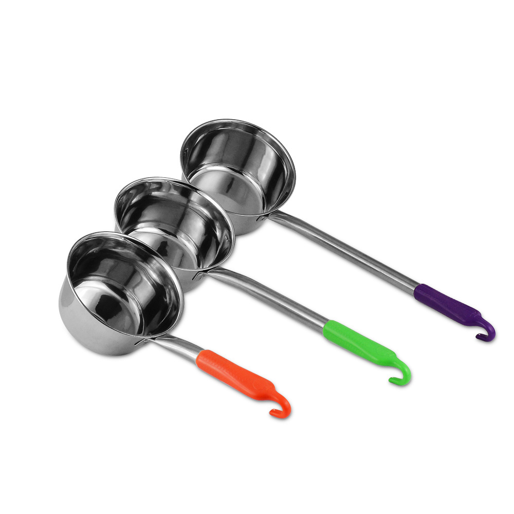 Wholesale high quality korea kitchen metal soup scoop bailer water dipper stainless steel water ladle spoon