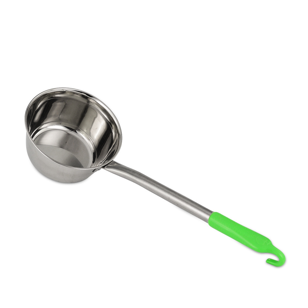 Wholesale high quality korea kitchen metal soup scoop bailer water dipper stainless steel water ladle spoon