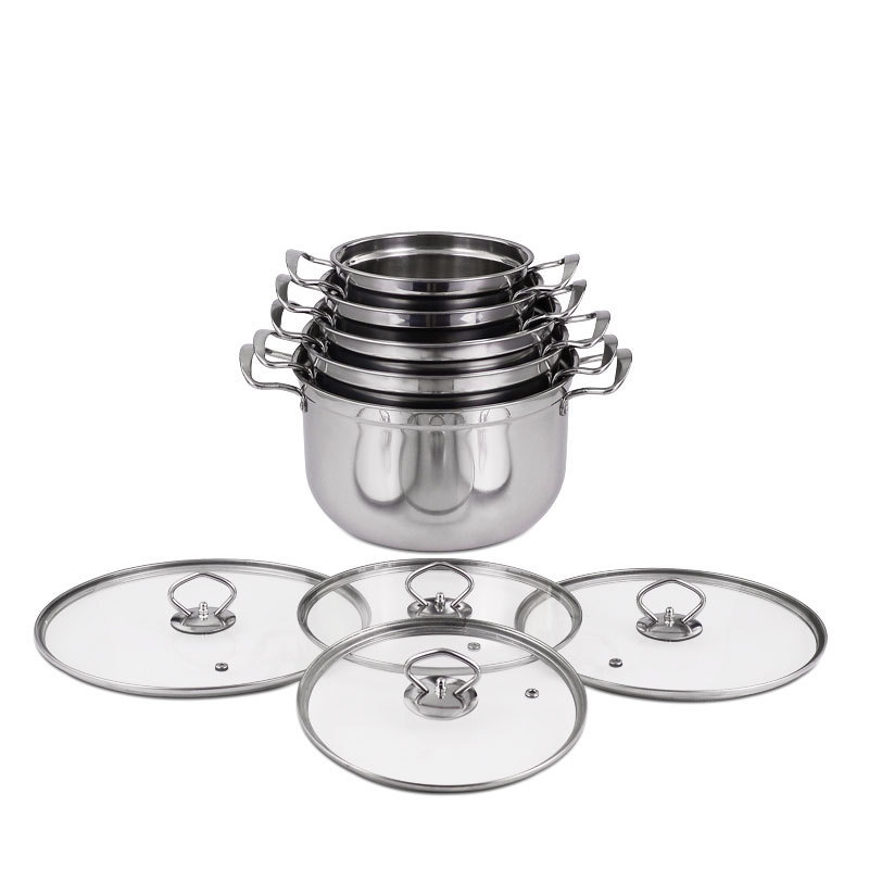 High quality korean stainless steel cookware panela olla de cocina cookingware set cooking pot