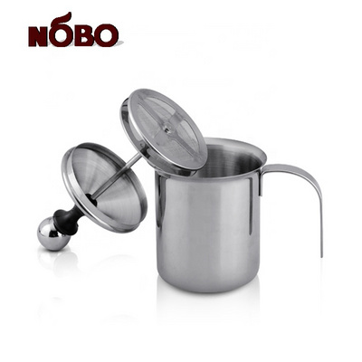 Hot Sale Manual Double Mesh Coffee Cappuccino Milk Foam Maker Stainless Steel Milk Frother Handheld