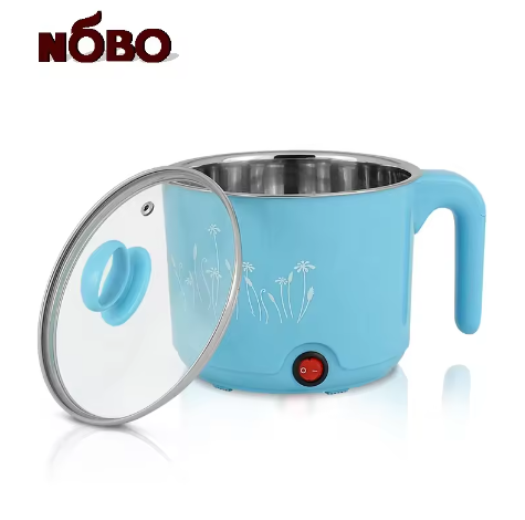 NOBO Brand Portable Insulated Stainless Steel Mini Multi Cooker Modern Electric Hot Pot