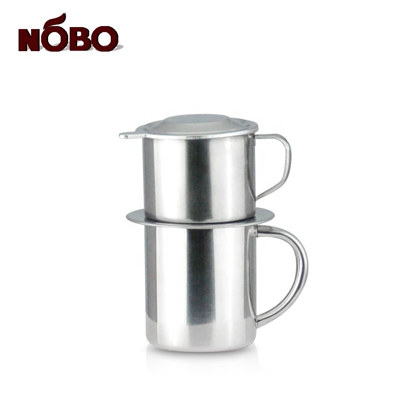 Hot Sale Customized Coffee Press Brewing Phin Drip Coffee Maker Infuser Cup Stainless Steel Vietnamese Coffee Filter