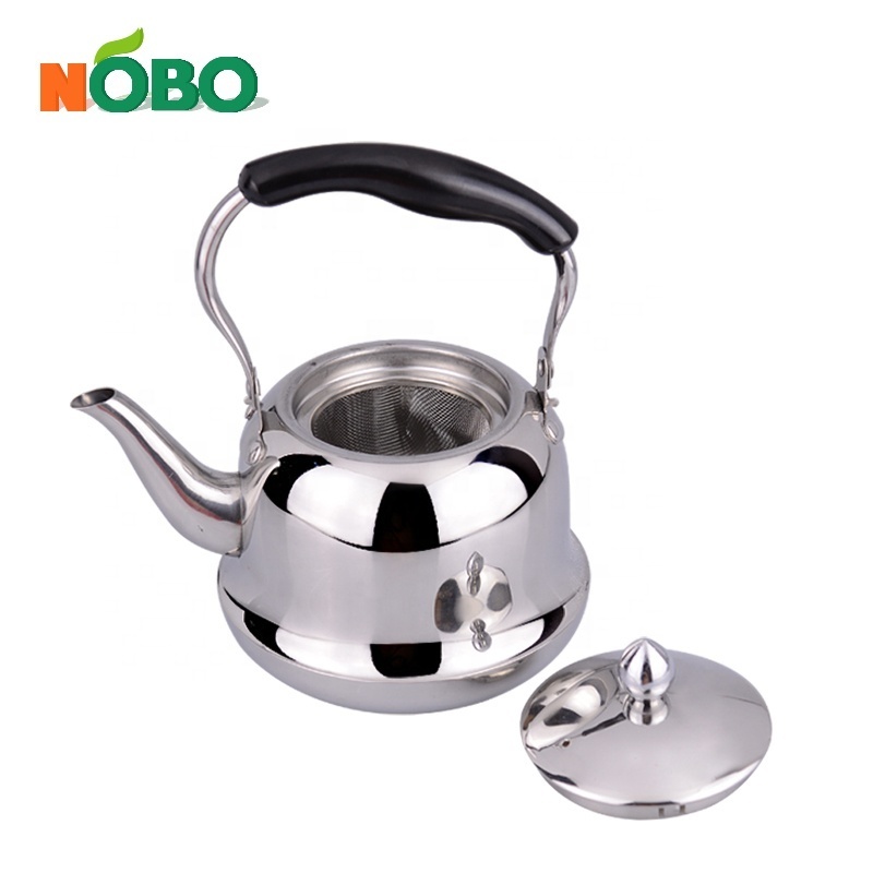 Wholesale antique milk coffee boiling kettle travel water tea pot stainless steel whistling tea kettle for camping