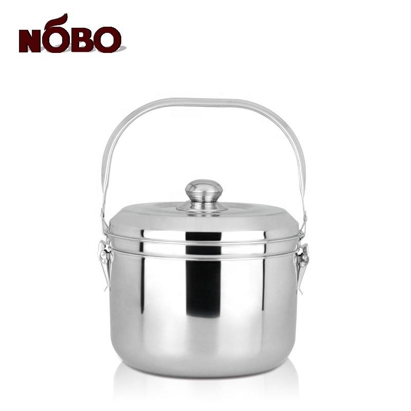 Large Commercial  Cooking Stock Pot Energy Saving magic Stainless Steel Flame Free Cooking Pot